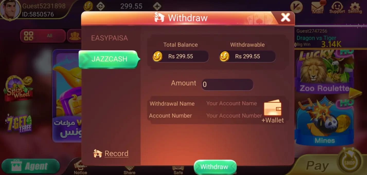How to Withdraw Your Winnings to EasyPaisa or JazzCash